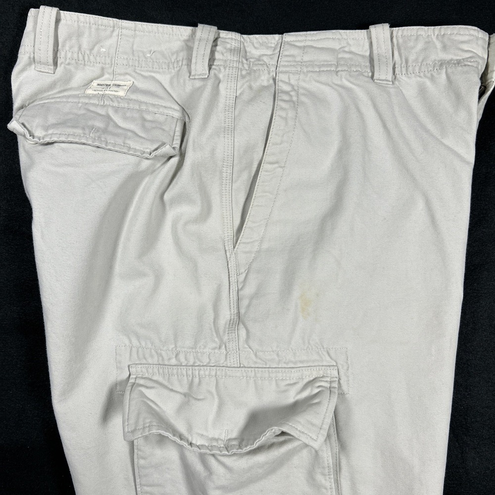 Vintage Gap‎ Standard Cargo Pants Mens 33x30 Khaki Cotton Loose Utility Baggy - Picture 6 of 11